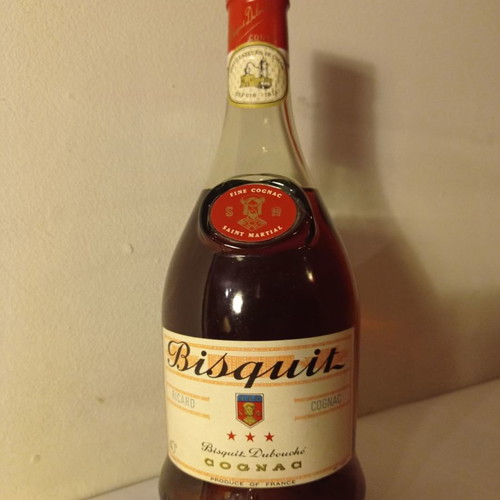Cognac Bisquit collectible old bottle 60's-70's new