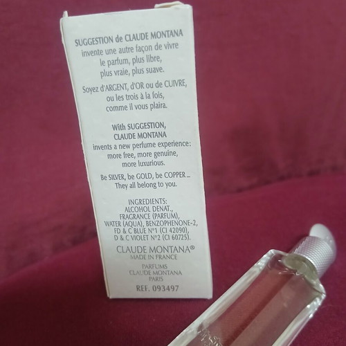Claude Montana Eau de Argent Eau de Toilette 3 ml new