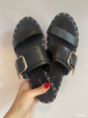 Σανδάλια Malika shoes νούμερο 39 μαύρα σαν καινούργια