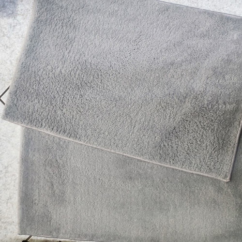 Doormat set new, 2 pieces 40x60 cm gray