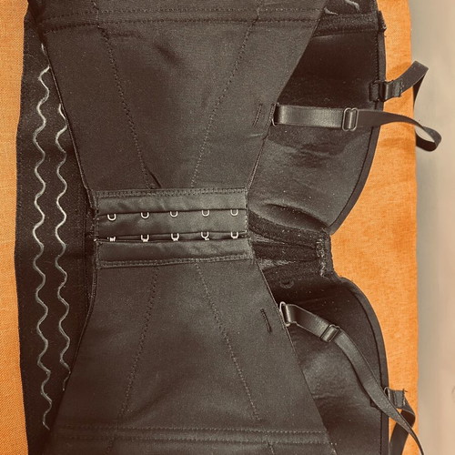 Women's Bustier with Decorative Elements used, size S, black