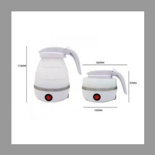 Travel folding electric kettle white new