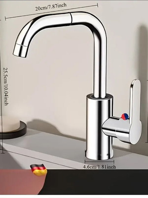 Inox faucet new rotating 360 degrees with high-pressure nozzle