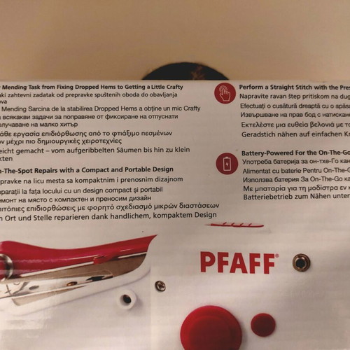 Pfaff Stitch Sew Quick handheld sewing machine new
