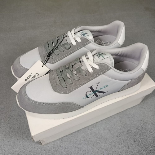 Calvin Klein Jeans Retro Runner Low Laceup sneakers new, Oyster Mushroom Formal Grey