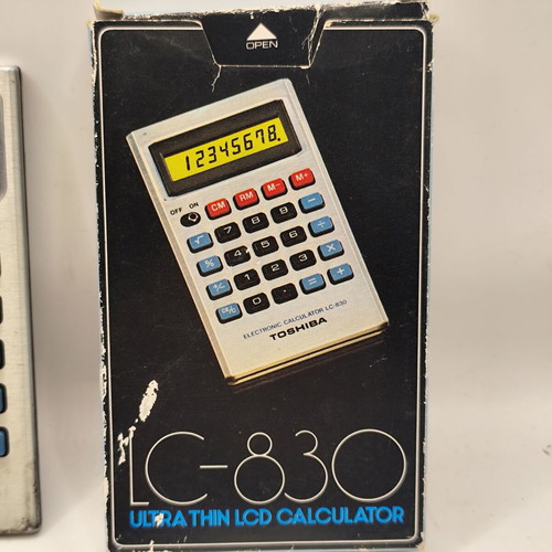 Vintage calculators, 1970s, set of 2