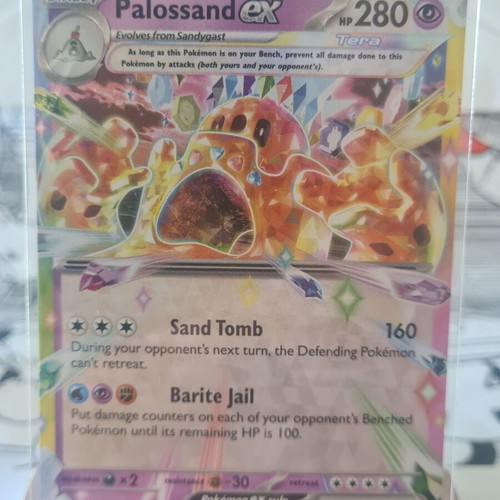 Palossand ex Pokémon card new, Double Rare 091/191 Surging Sparks