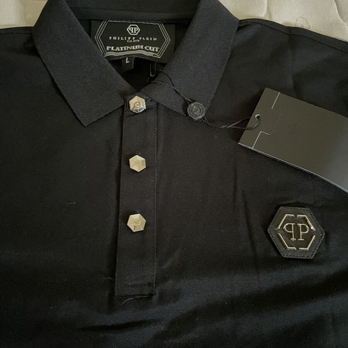 Philipp Plein Polo Black with Strass Logo used like new