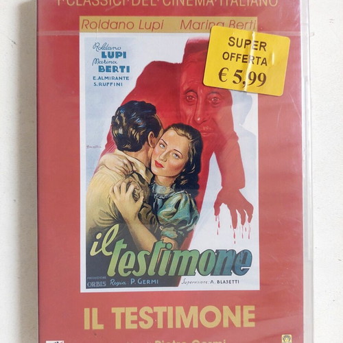 Il Testimone DVD new, Italian crime drama thriller