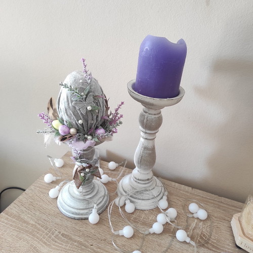 Easter decoration handmade gnome and egg holder new