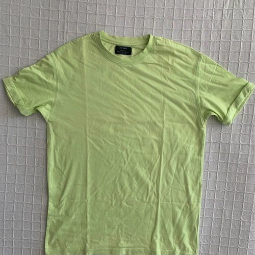 Bershka T-shirt XS used, green and yellow