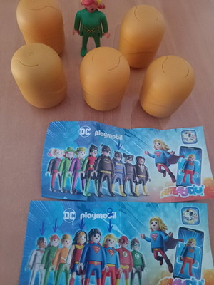 DC Playmobil figures new from Kinder surprise eggs, set of 6
