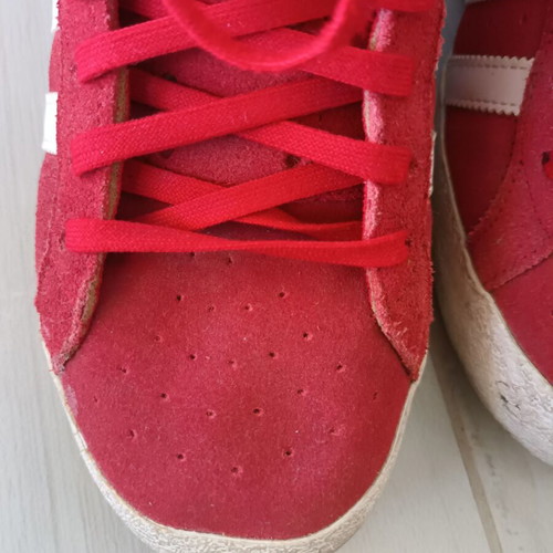Adidas Originals boots used, red, size 40