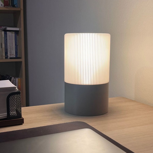 3D Printed Modern Spiral Table Lamp Large, made to order