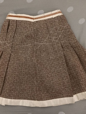 Sprider Girl wool girls' skirt for 12 years old, like new, brown