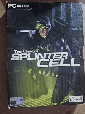 Splintell Cell PC case with 3 CDs like new