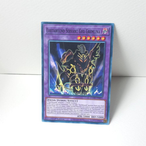 Earthbound Servant Geo Gremlina Yu-Gi-Oh! Card like new