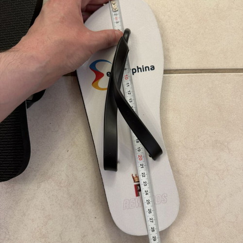 White beach flip flops new