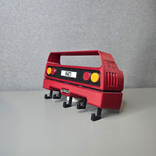 3D Printed Ferrari F40 Keychain Wall Mount like new