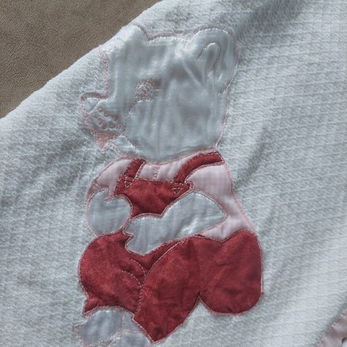 Baby blankets like new, set of 2, 85x85cm pink cotton