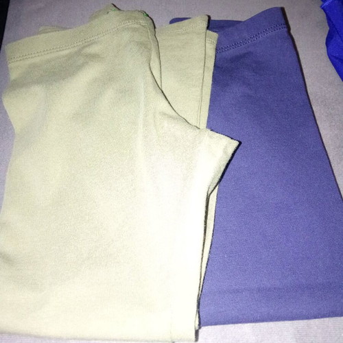 Benetton leggings pack of 2 for 4-5 years like new, khaki and dark blue