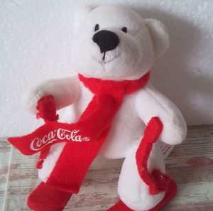 Συλλεκτικο Λουτρινο πολικο αρκουδακι coca cola PB14SK