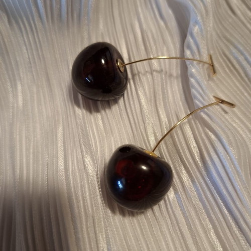 Cherry earrings new