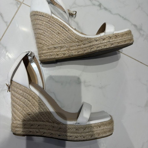 Platform espadrilles white, worn but very good condition