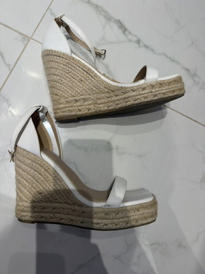 Platform espadrilles white, worn but very good condition