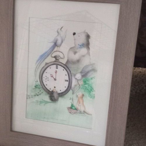 Children's watercolor painting new, authentic artwork