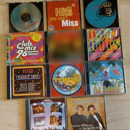 CD pack of 10 used with DJ Dance Music, The B-52's, Modern Talking