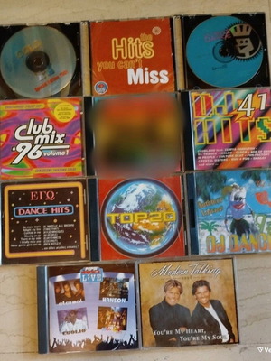 CD pack of 10 used with DJ Dance Music, The B-52's, Modern Talking