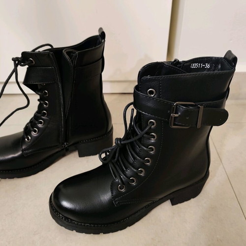 Women's black ankle boots new, size 36