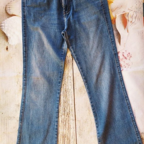 Marks & Spencer women's blue cotton blend pants L