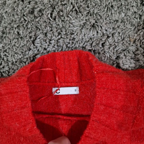 Cubus Sweden oversized pullover with wool and alpaca like new, red coral