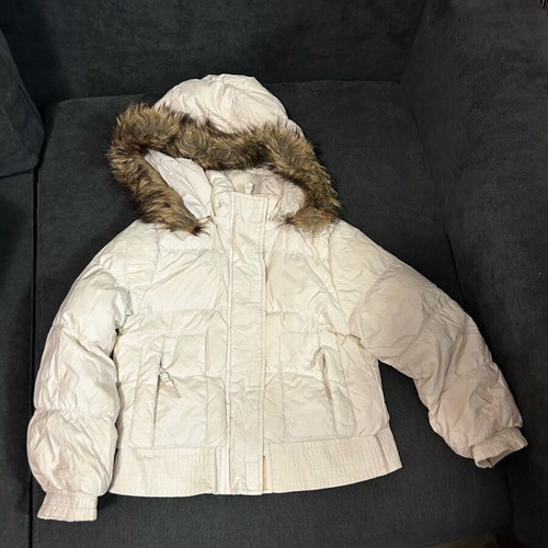 Benetton white jacket 100cm, 3 years old
