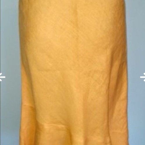Vintage! "Ofelia" / Orange linen skirt
