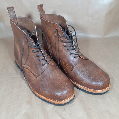 Men's boots size 47 brown handmade, new, made in Portugal