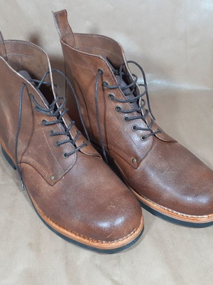 Men's boots size 47 brown handmade, new, made in Portugal
