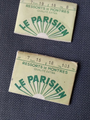 Le Parisien vintage watch springs set of 11 new