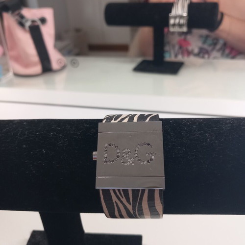 Dolce & Gabbana women's double-sided wristwatch like new, black and silver