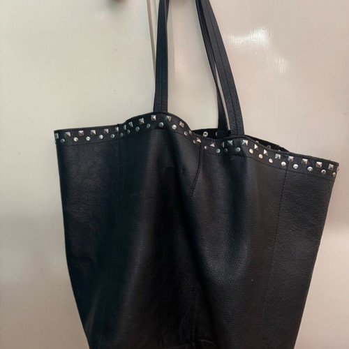 Zara leather shoulder bag used, black with small wear
