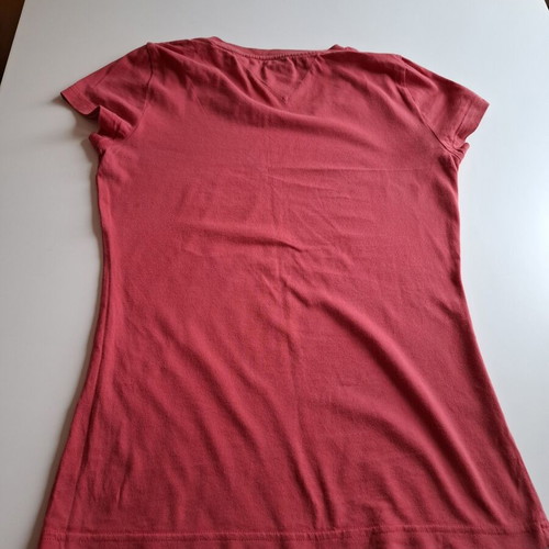 Tommy Hilfiger cotton t-shirt used, size L, pastel red