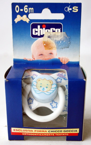 VINTAGE 90's ΠΙΠΙΛΑ CHICCO BEAR ORTHODONTIC ΜΠΛΕ MADE IN ITALY ΚΑΙΝΟΥΡΙΑ !