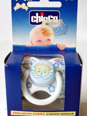 VINTAGE 90's ΠΙΠΙΛΑ CHICCO BEAR ORTHODONTIC ΜΠΛΕ MADE IN ITALY ΚΑΙΝΟΥΡΙΑ !