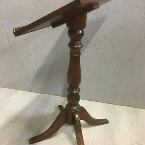 Wooden lectern used, English solid oak mid-20th century