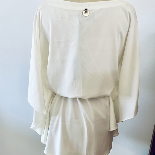 Relish short dress tunic with puff sleeves, adjustable length