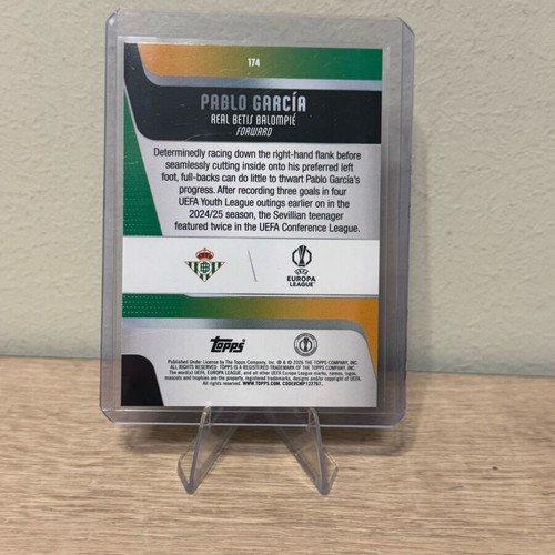 Topps UCC Flagship 2026 Pablo Garcia Real Betis Rcsilver sparkle new