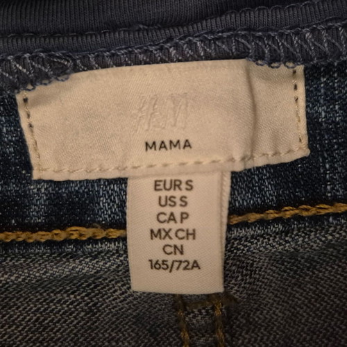 H&M maternity jeans like new, blue, small