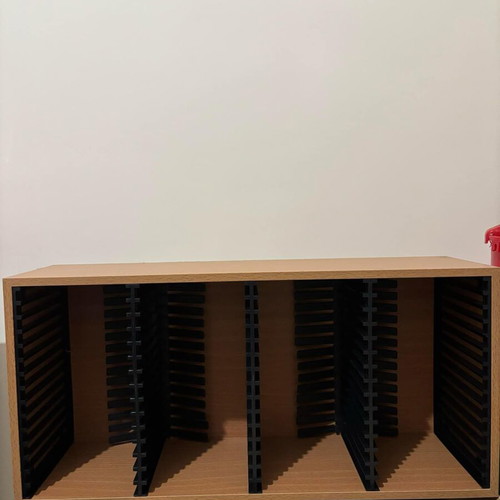 Wooden tabletop CD holder like new